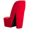 vidaXL Chaise en forme de talon haut rouge velours