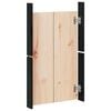 vidaXL Portes de cuisine d'ext&eacute;rieur MEPPEL 2 pcs noir bois de pin massif