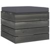 vidaXL Salon palette de jardin 4 pcs avec coussins Bois de pin massif