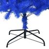 vidaXL Sapin de No&euml;l artificiel avec support bleu 240 cm PVC