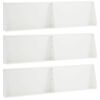 vidaXL Mur de sout&egrave;nement 6 pc 80 x 12 x 50 cm Acier Blanc