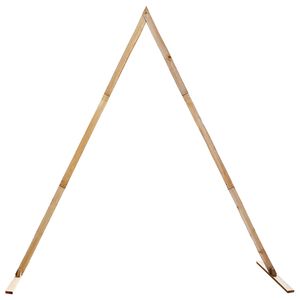 vidaXL Arche de mariage Marron Clair 202 x 95 x 254 cm