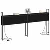 vidaXL Headboard de Rangement avec Station de Charge Ch&ecirc;ne noir