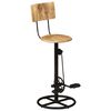 vidaXL Tabourets de bar lot de 2 bois massif de manguier
