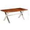 vidaXL Table à manger bois massif 180x90x76 cm