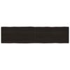 vidaXL Dessus de table bois massif trait&eacute; bordure assortie