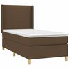 vidaXL Sommier &agrave; lattes de lit avec matelas Marron fonc&eacute; 90x190 cm