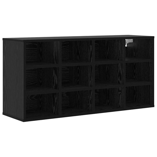 vidaXL Cabinet &agrave; chaussures avec &eacute;tag&egrave;re Ch&ecirc;ne noir 103 x 30 x 51 cm