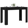 vidaXL Table &agrave; d&icirc;ner ch&ecirc;ne noir 120x60x76 cm bois d'ing&eacute;nierie