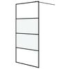 vidaXL Paroi de douche Noir 100x195 cm Verre ESG demi-d&eacute;poli