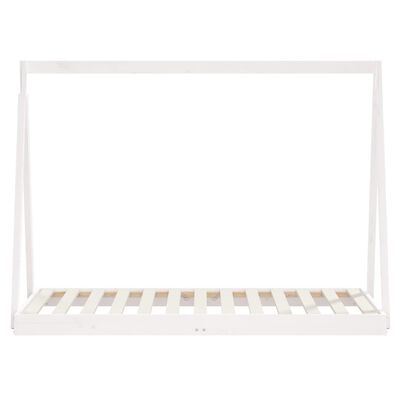 vidaXL Cadre de lit pour enfant blanc 80x160 cm bois de pin massif