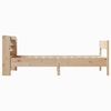 vidaXL Cadre de lit sans matelas 75x190 cm bois de pin massif