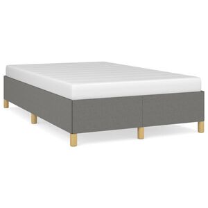 vidaXL Cadre de lit sans matelas gris fonc&eacute; 120x200 cm tissu