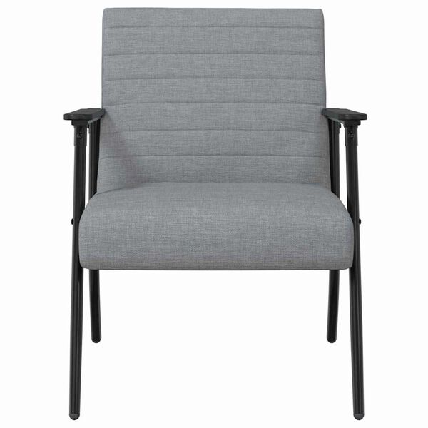 vidaXL fauteuil Gris clair 59 x 75 x 78 cm tissu
