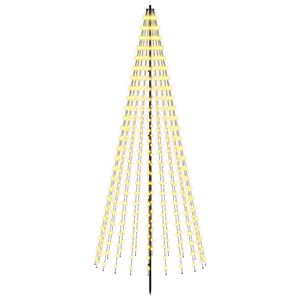 vidaXL Arbre de No&euml;l LED 235 cm 500 LED Blanc chaud Fer Noir