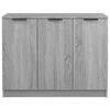 vidaXL Buffet Sonoma gris 90,5x30x70 cm Bois d'ing&eacute;nierie