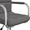 vidaXL Chaise pivotante de bureau Gris foncé Tissu