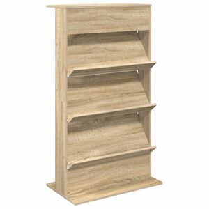 vidaXL &Eacute;tag&egrave;re &agrave; magazines avec &eacute;tag&egrave;re Ch&ecirc;ne Sonoma 70 x 41 x 126 cm