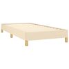 vidaXL Cadre de lit sans matelas cr&egrave;me 100x200 cm tissu