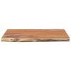 vidaXL Dessus de table 70x60x2,5 cm rectangulaire bois massif acacia