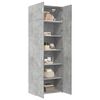 vidaXL Armoire de rangement gris béton 80x42,5x225cm bois d'ingénierie