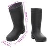 vidaXL Bottes de pluie noir taille 38 PVC