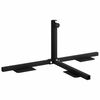 vidaXL Cadre de Base de Parasol Demi Noir Acier for 32-38 mm Pole