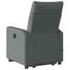 vidaXL Fauteuil inclinable de massage &eacute;lectrique Gris fonc&eacute; Tissu