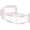 vidaXL Cadre de lit avec matelas Gris fonc&eacute; 90 x 200 cm Velours