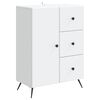 vidaXL Buffet avec tiroir Blanc 66 x 34,5 x 90 cm Bois d'ing&eacute;nierie