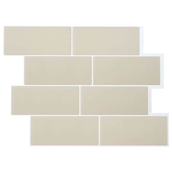 vidaXL Carreau de métro 10 pcs Beige 29.4 x 21.4 cm