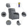 vidaXL Fauteuil de massage inclinable gris similicuir