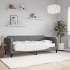 vidaXL Lit de jour avec matelas gris foncé 80x200 cm tissu