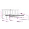 vidaXL Cadre de lit sans matelas bois massif 160x200 cm