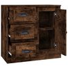 vidaXL Buffet ch&ecirc;ne fum&eacute; 70x35,5x67,5 cm bois d'ing&eacute;nierie
