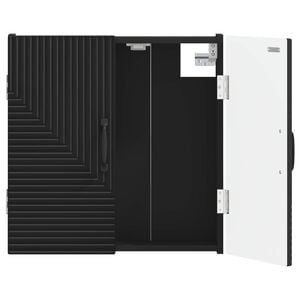 vidaXL Cabinet pour cible HAARLEM Noir 52,5 x 10,5 x 53,5 cm