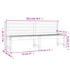 vidaXL Banc de jardin 201,5 cm bois massif de douglas