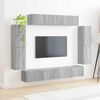 vidaXL Meuble TV 8 pcs Gris Sonoma