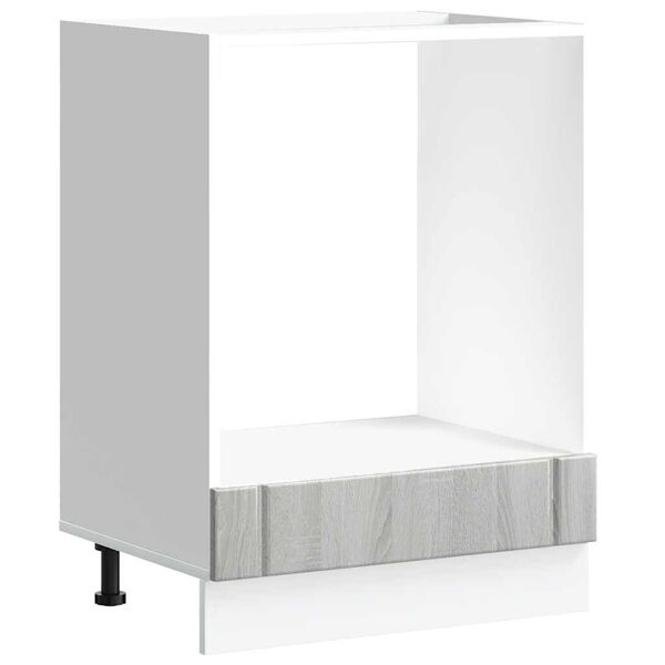 vidaXL Armoire de four Lucca sonoma gris bois d'ing&eacute;nierie