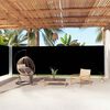 vidaXL Auvent latéral rétractable Noir 200x1000 cm