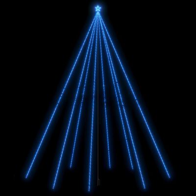 vidaXL Lumières d'arbre de Noël Int/Extérieur 1300 LED bleues 8 m