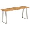 vidaXL Banc avec bord vivant 105 cm bois d'acacia massif