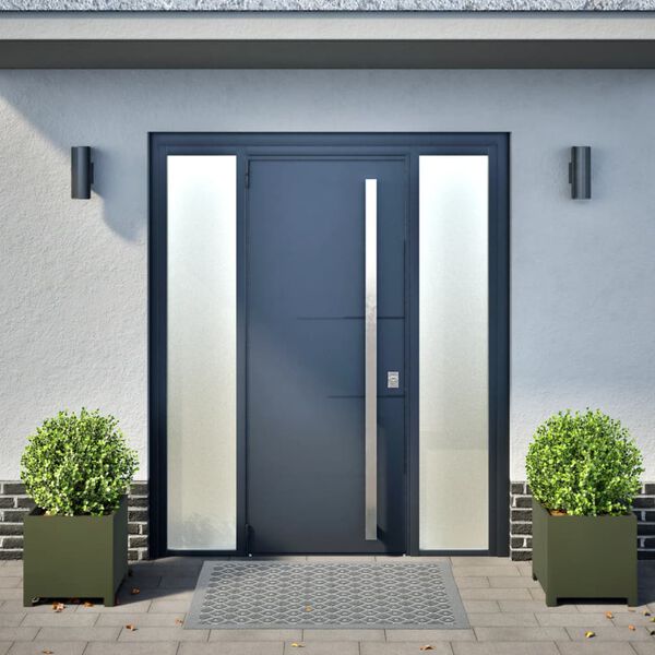 vidaXL Jardinières 2 pcs vert olive 40x40x40 cm acier