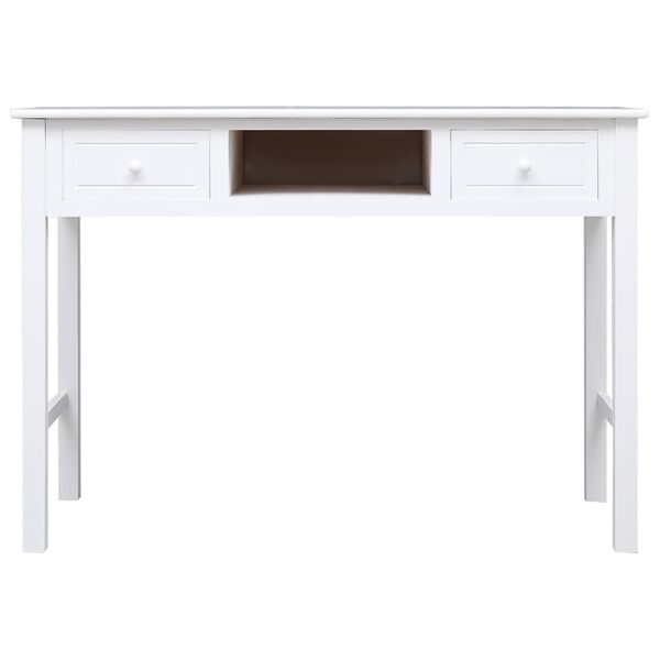 vidaXL Buffet Blanc 108x45x76 cm Bois de Paulownia massif