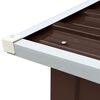 vidaXL Abri de stockage de bois Acier galvanisé 172x91x154 cm Marron