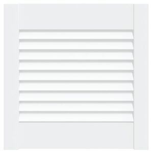 vidaXL Porte d'armoire &agrave; persiennes blanc 39,5x39,4 cm pin massif