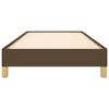 vidaXL Cadre de lit sans matelas marron foncé 80x200 cm tissu