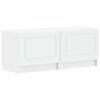vidaXL Meuble TV Blanc Bois d'ing&eacute;nierie