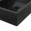 vidaXL Lavabo 45x30x12 cm marbre noir brillant