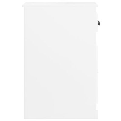 vidaXL Armoire latérale avec tiroir blanc brillant 40x50x75 cm